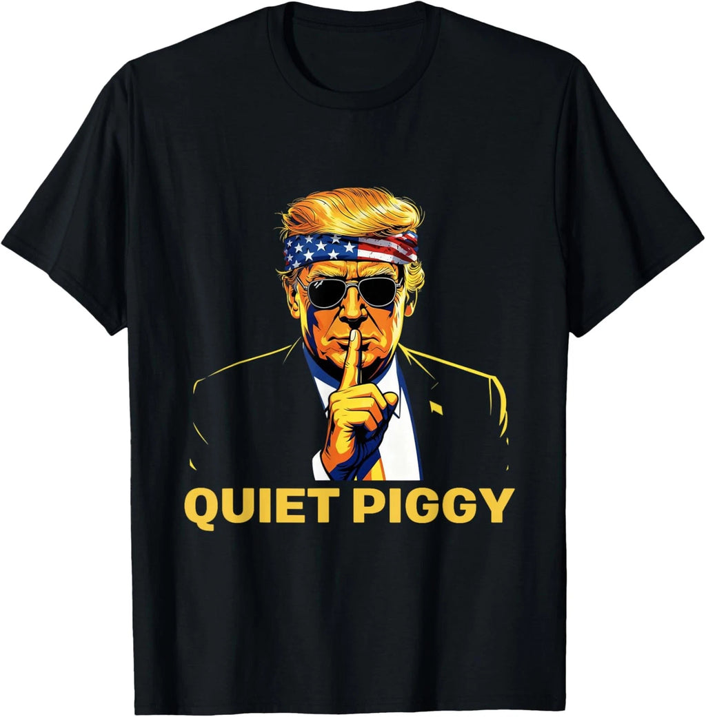 Funny Design Meme Christmas Political Trump Piggy Unisex T-Shirt