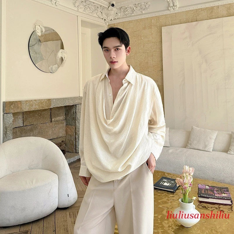 Hot Mens Long Sleeve Loose Slouch Style Pullover Tops Shirt Fashion Street Party