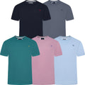 Mens Crew Clothing Co Cotton T-Shirt Short Sleeve Round Crew Neck Tee Top Lot