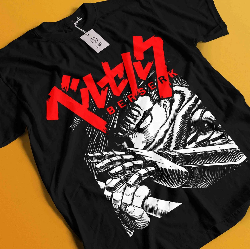Berserk T-Shirt Guts Shirt Griffith Tshirt Casca Tee Warrior Anime Manga Farnese