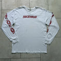 Men’s White Y2K Juice Wrld 999 Long Sleeve T Shirt Size Large