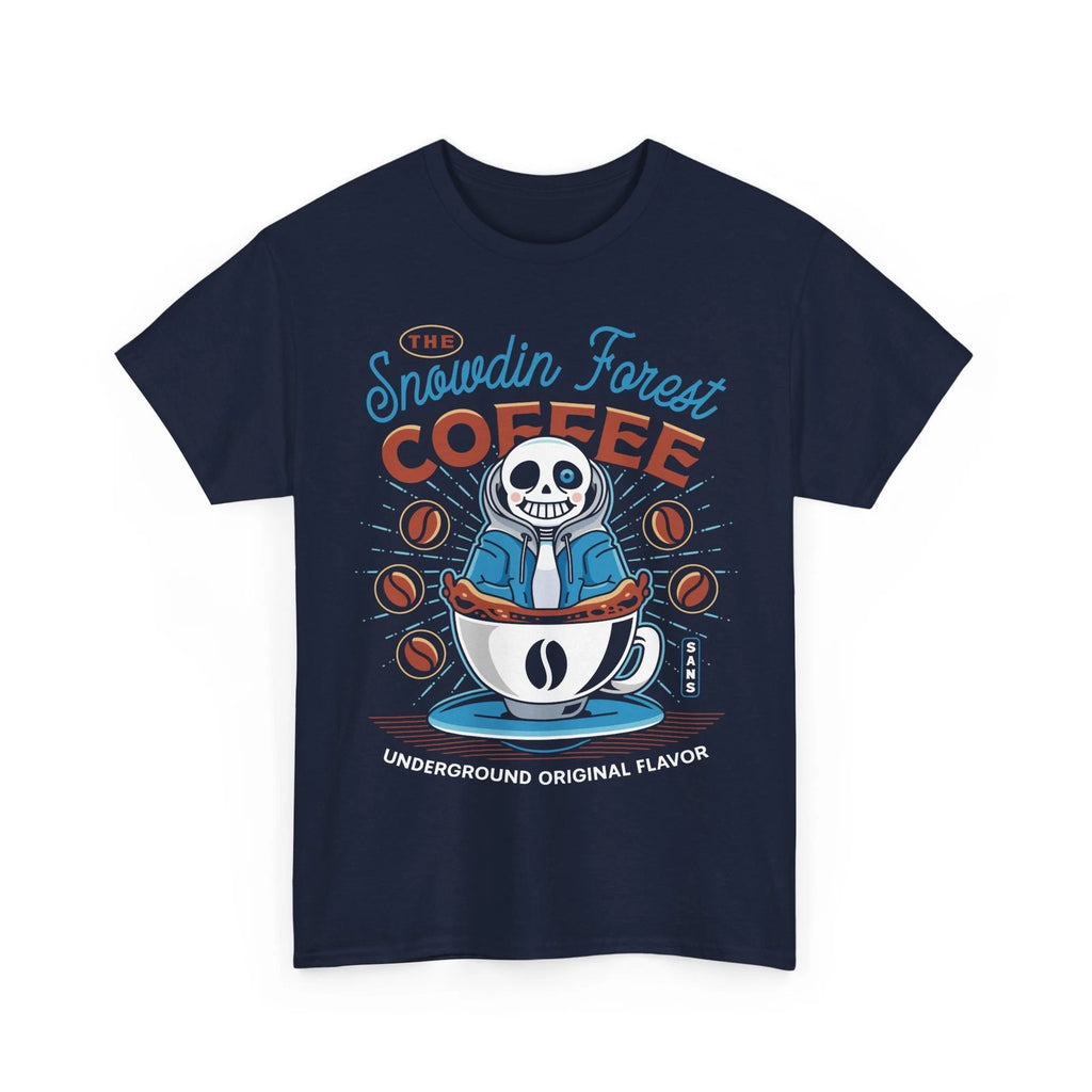 Snowdin Forest Coffee Emblem Unisex T-Shirt. Undertale Video Game. Deltarune.
