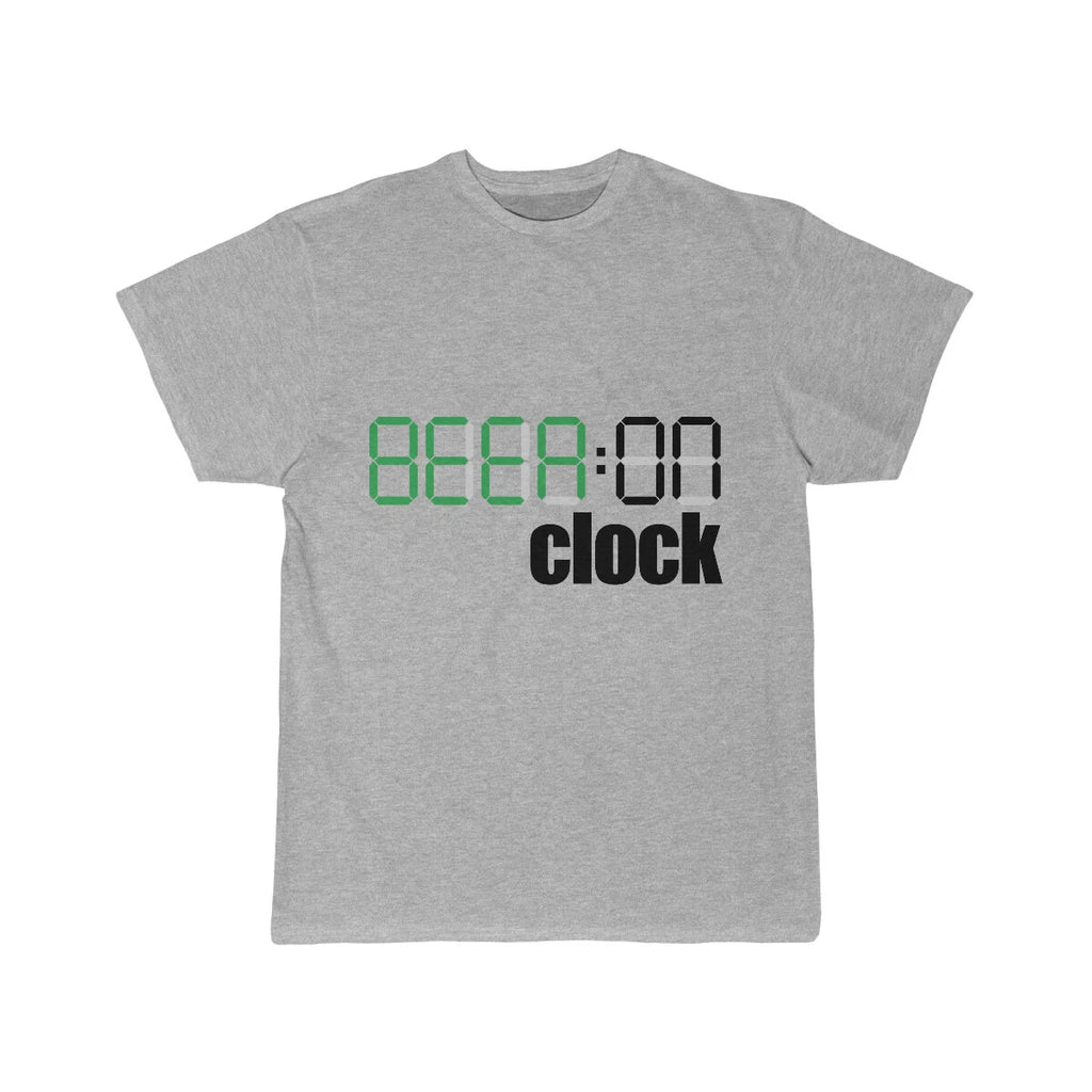 Beer:On Clock Funny Men's Short Sleeve Tee