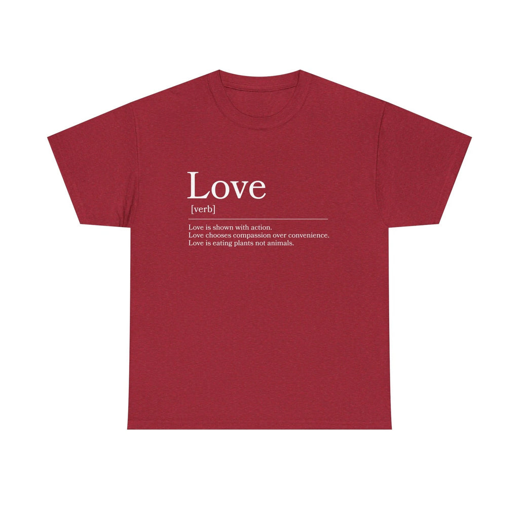 Love definition tee | Word art shirt, minimalist | Animal Lover Valentines