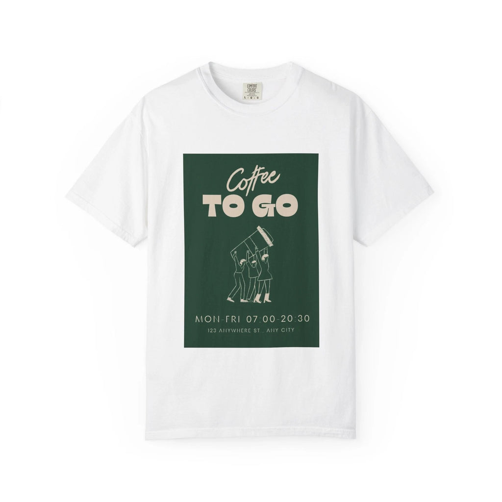 Coffee To Go T-Shirt — Vintage Cafe Poster Tee