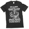 Men's Grumpy Old Man Shirt Walk Away Tee Grandpa Grandfather Birthday Gift Tee