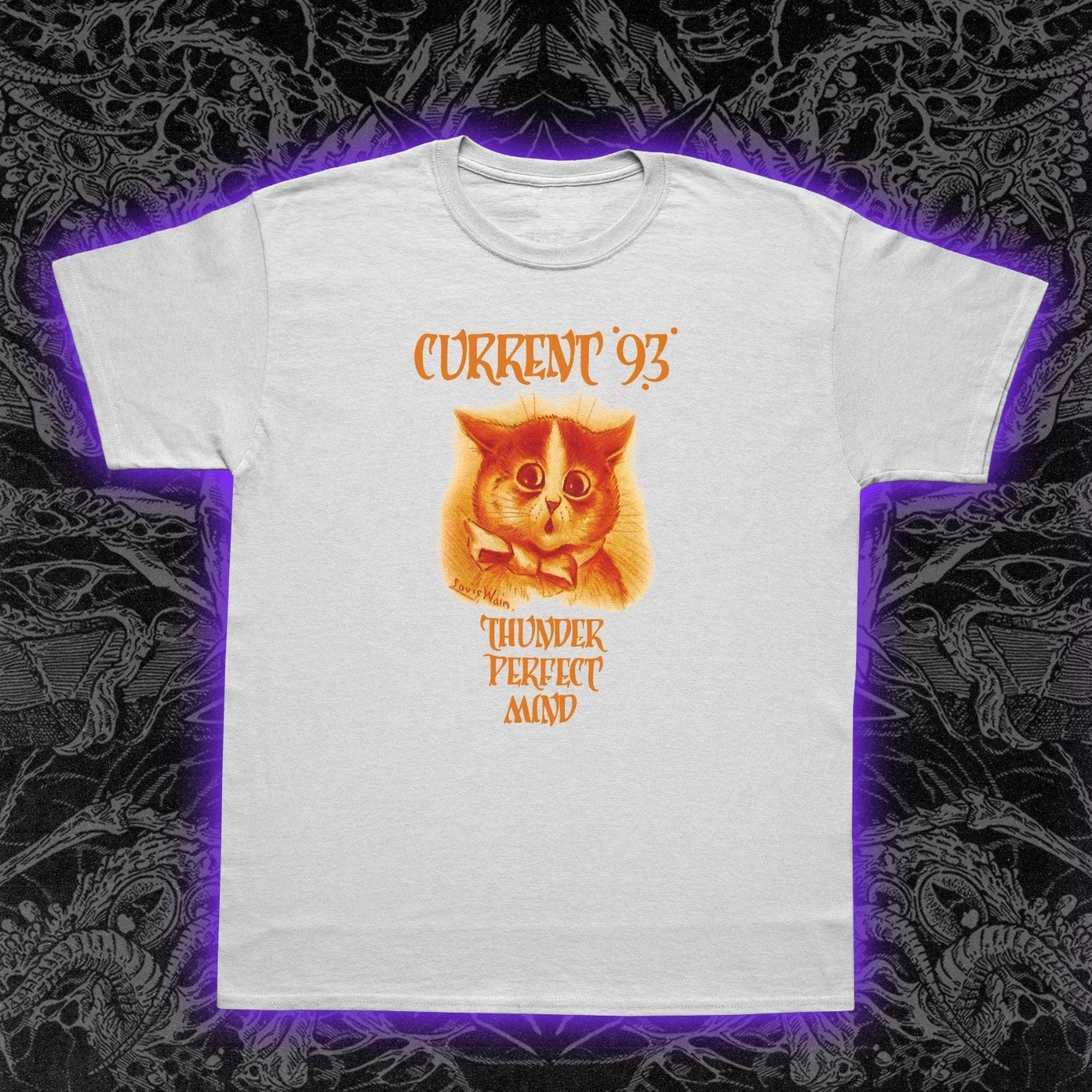 Current 93 Thunder Perfect Mind T Shirt Experimental Music Tee Unisex Retro