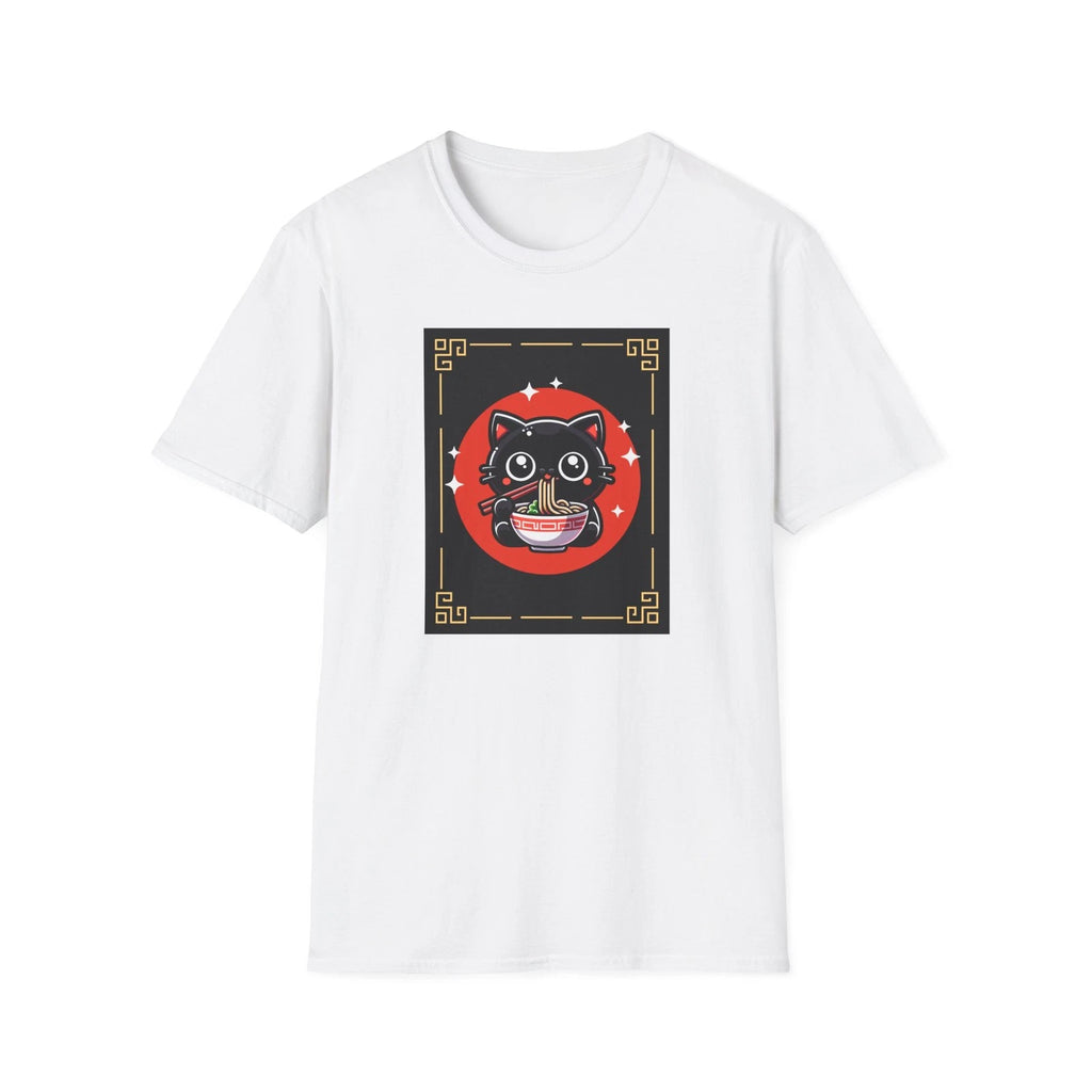 Funny Cat Ramen Noodle Japanese Anime Manga Ramen Kawaii Kitty Graphic T-Shirt