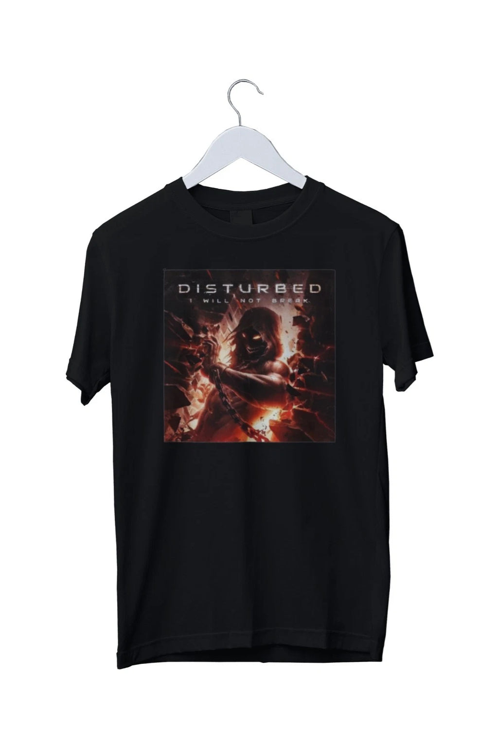 Disturbed Band I Will Not Break Graphic Mens T-Shirt Mens S M L XL 2 3 4 XL
