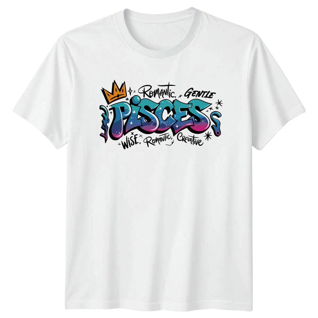 Romantic Gentle Pisces Wise Creative Astrology Zodiac Mens T-Shirt Womens