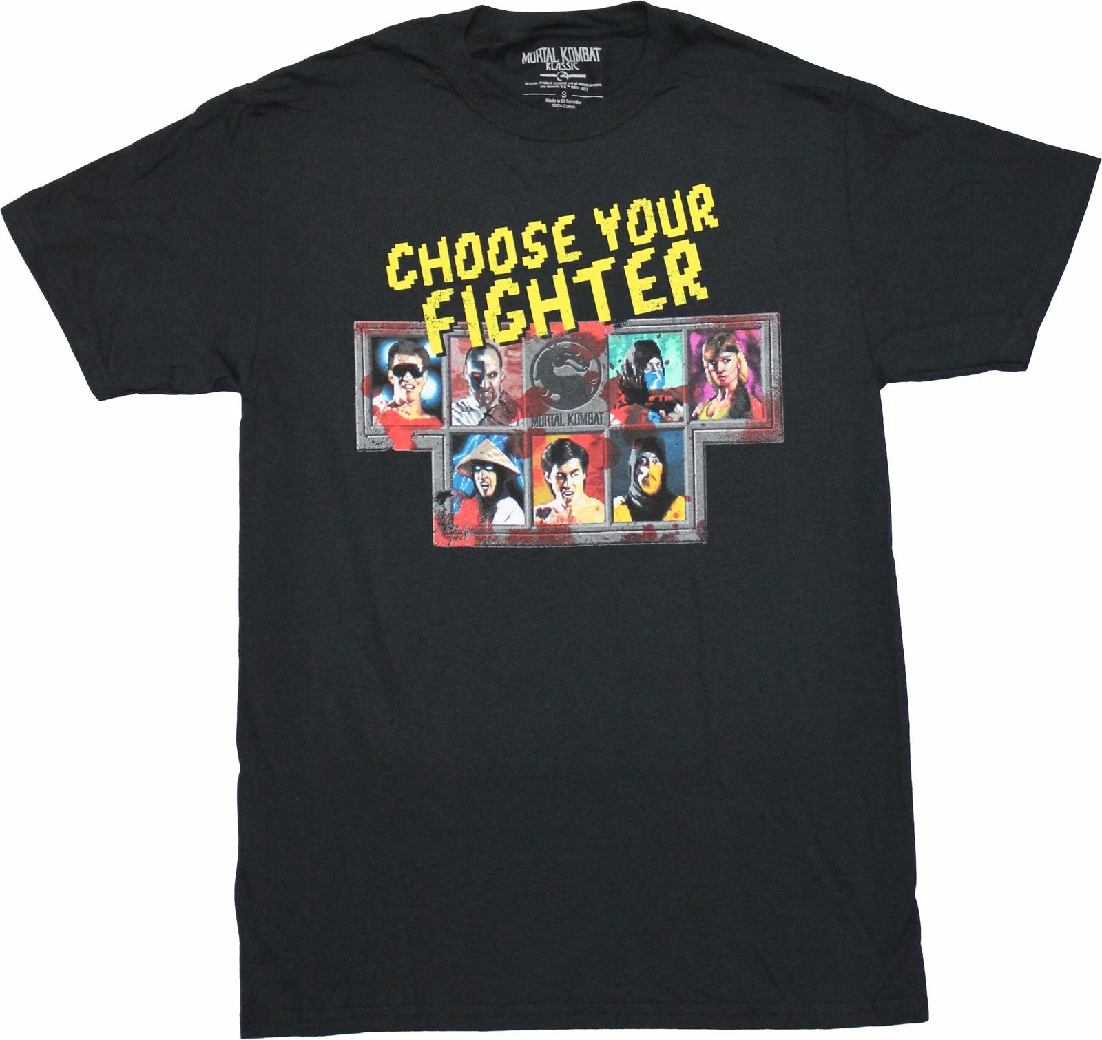 Mortal Kombat New Adult T-Shirt - Character Select Screen