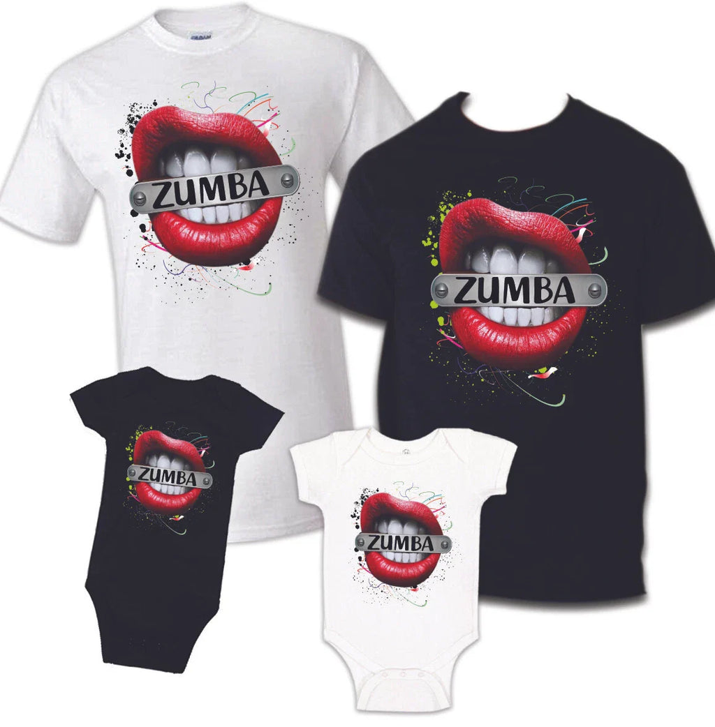 Zumba T-Shirt Dance Fitness Workout Music shirt Exercise Gym aerobic matching