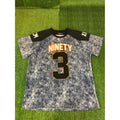 8th dstrkt Ninety 3 Streetwear Jersey T-Shirt Blue Acid Wash Mens XXL
