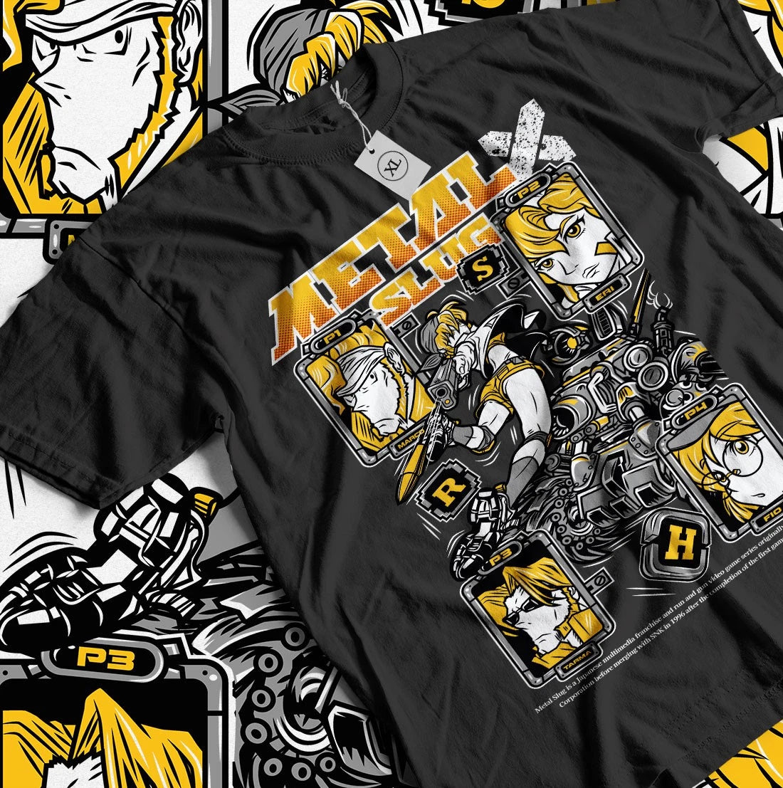 Metal Slug inspired T-shirt Horror Anime Gift Tee  Retro gaming shirt All Size