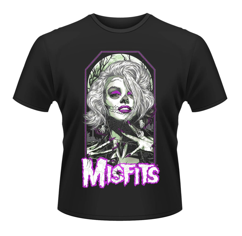 Misfits Female Sugar Skull Punk Rock Official Tee T-Shirt Mens Unisex