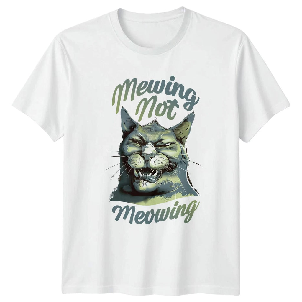 Mewing Not Meowing T-Shirt Jawline Aesthetic Body Optimization