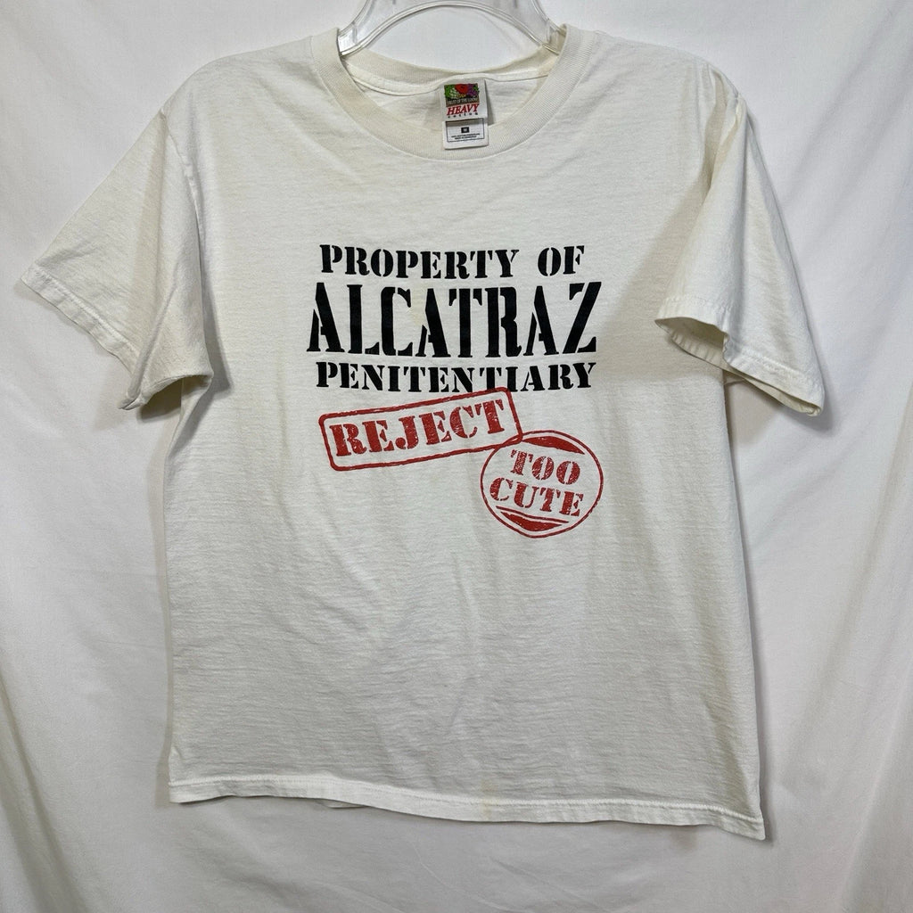Vintage Property of Alcatraz Penitentiary Reject Too Cute Medium Graphic T-Shirt