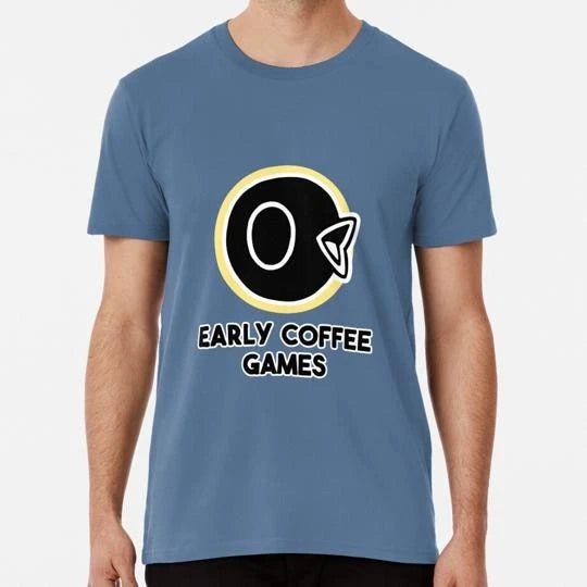 Early Coffee Games Logo Size S to 5XL Made in the USA T-Shirt