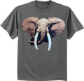 Elephant T-shirt Wildlife Zoo Animals Mens Graphic Tee