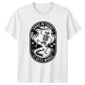 Hang In There It Gets Worse T-Shirt Skeleton Humor Novelty Birthday