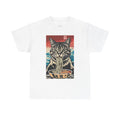 Vintage Cat Eating Ramen Graphic Tee, Funny Unisex T-Shirt for Cat Lovers, Cool