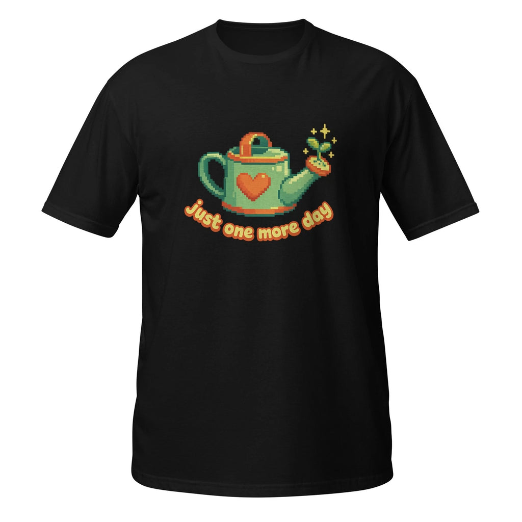 Just One More Day Shirt Cozy Gaming Pixel Art Cute Farm Sim Tee Gift