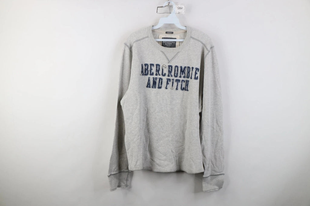 Vtg 90s Y2K Abercrombie & Fitch Mens 2XL Muscle Thermal Waffle Knit T-Shirt USA