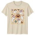 Cute Halloween Ghosts And Pumpkins T-Shirt Boho Pastel Halloween Gift