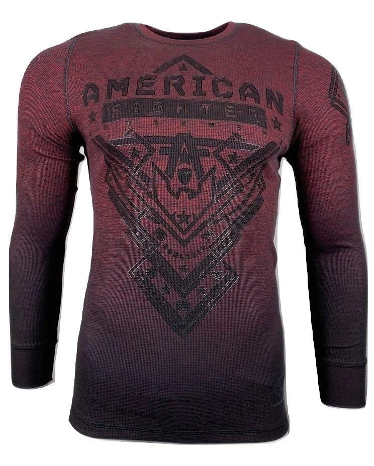 AMERICAN FIGHTER Men's L/S T-Shirt NANTUCKET THERMAL Athletic Biker