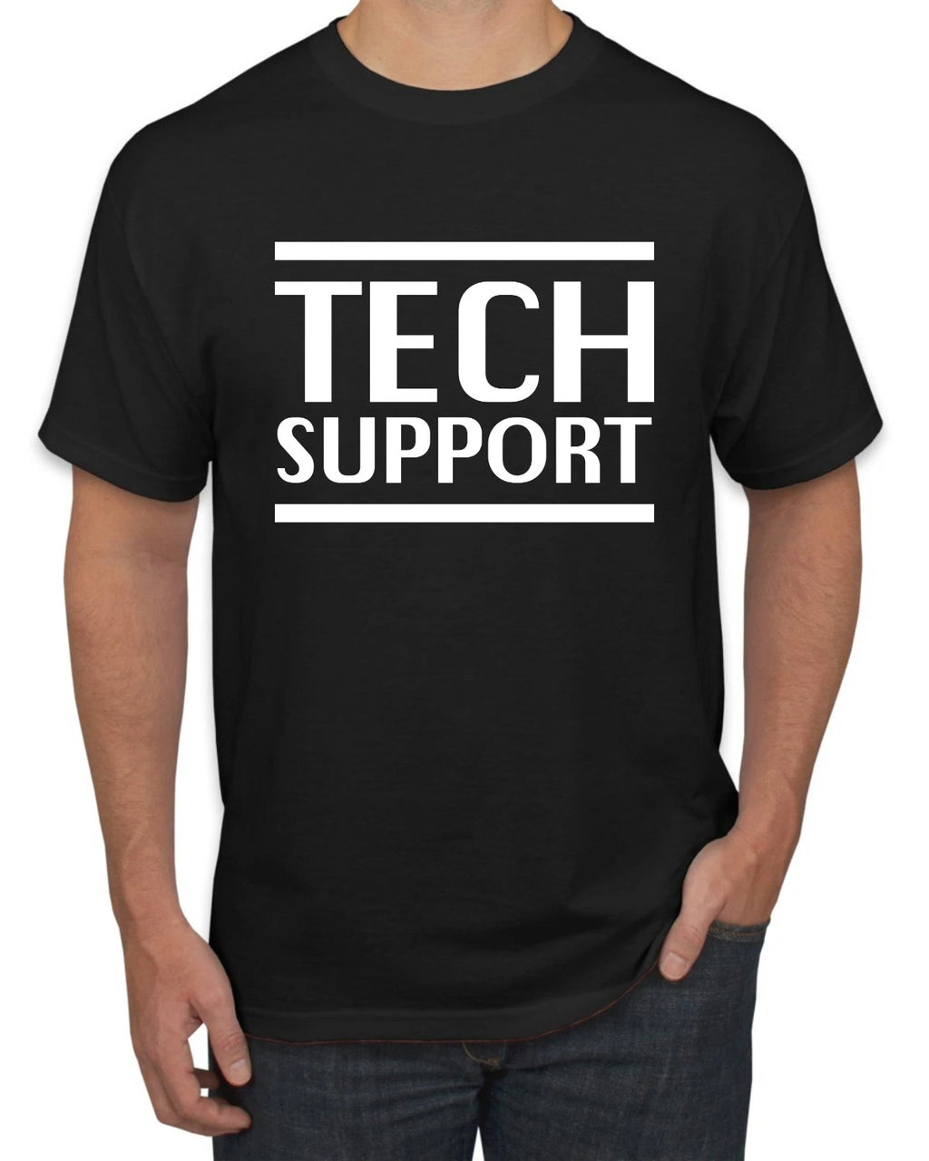 Tech Support Funny Viral Elon Meme Trending USA Men's T-Shirt