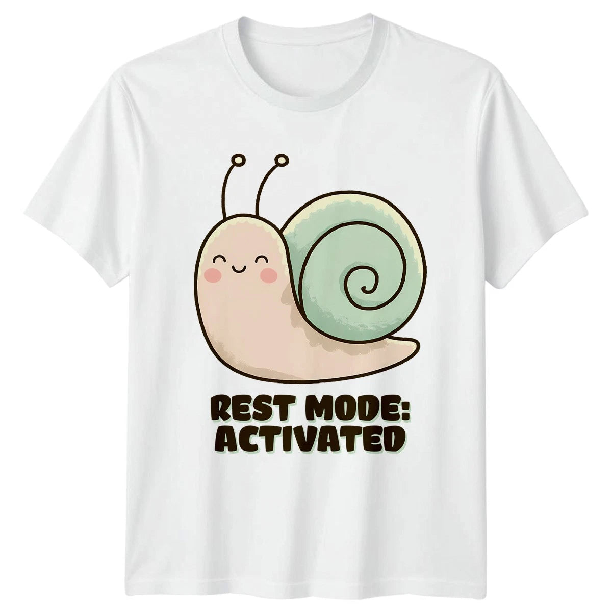 Rest Mode Activated T-Shirt Cute Snail Relaxation Wildlife Birthday Gift