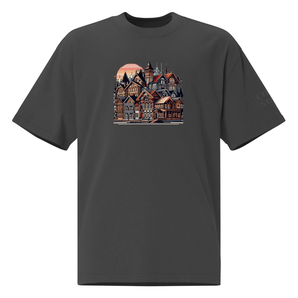 Oversized faded t-shirt (LATVIA)
