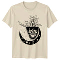 Skull Moon Garden Of Shadows T-Shirt Dark Botanical Gothic For Him And Her