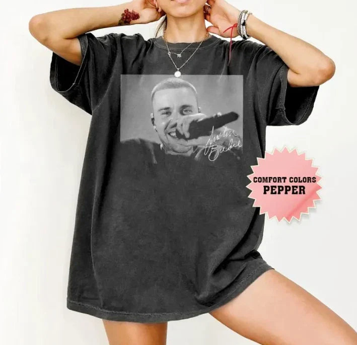 Justin Bieber Live Daisies V2 Comfort Colors Retro Music Tee (1)