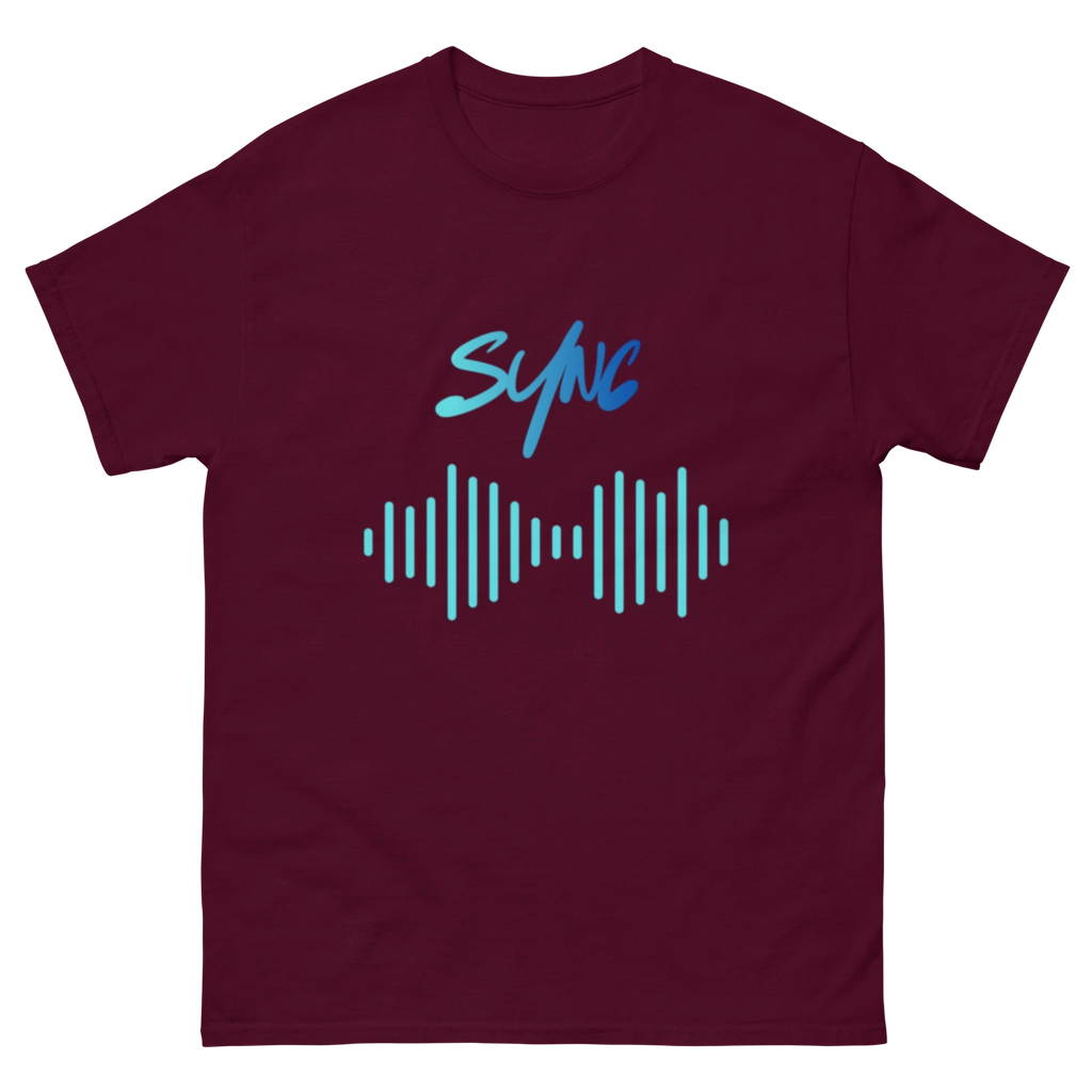 Sync Music DTFlex premium colours Unisex classic tee, music lovers, wireless