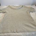 Modern Culture Shirt Mens Extra Large  Beige Short Sleeve Ribbed Basic Neutral