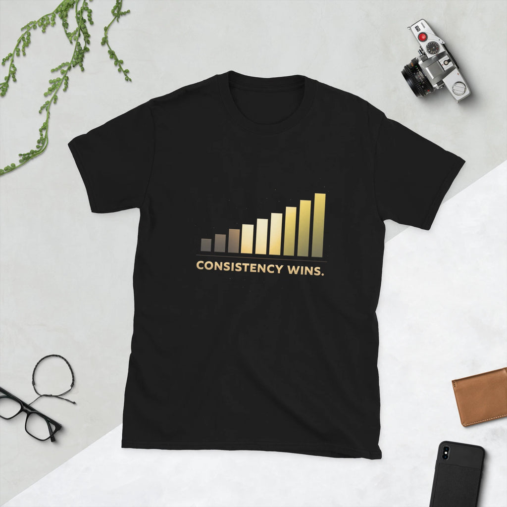 Consistency Wins Unisex T Shirt Motivation Discipline Growth Success Tee