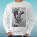 Felpa Man Light Sweater White " Johnny Depp Vintage " Road To Happiness