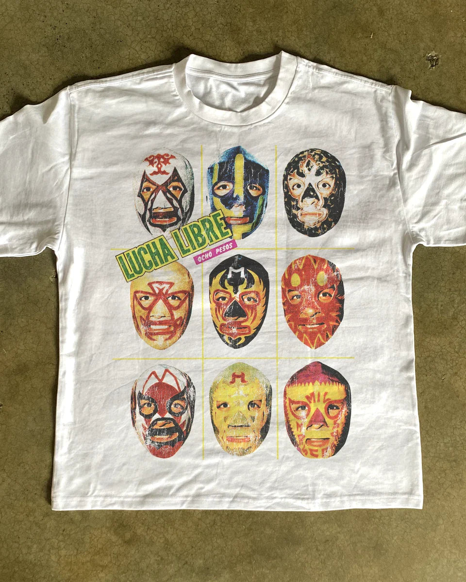 Lucha Libre T Shirt Mexican Wrestling Graphic Tee