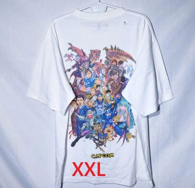 Uniqlo UT Capcom 40th Anniversary Short Sleeve T-shirt XXL Cotton Game Japan New