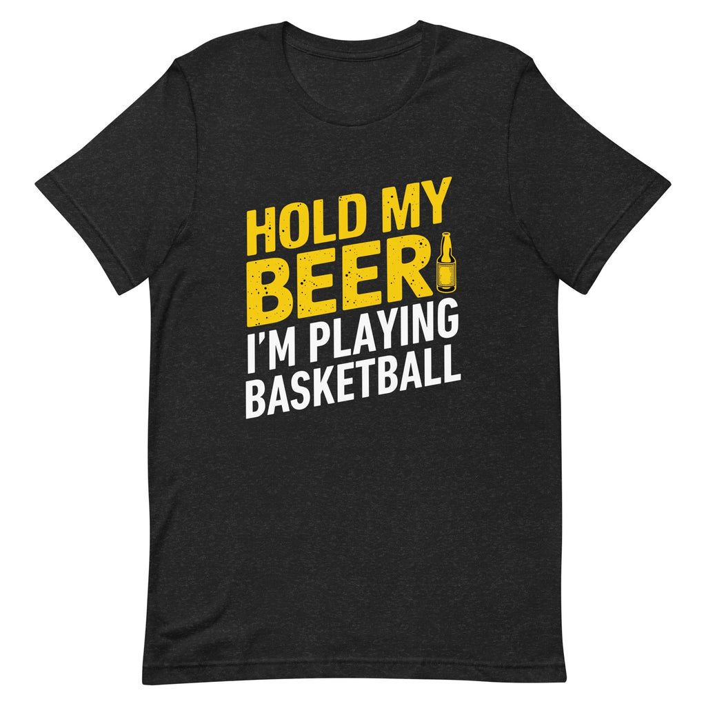 Hold My Beer Basketball T-Shirt – Funny Sports Gift for Players & Fans