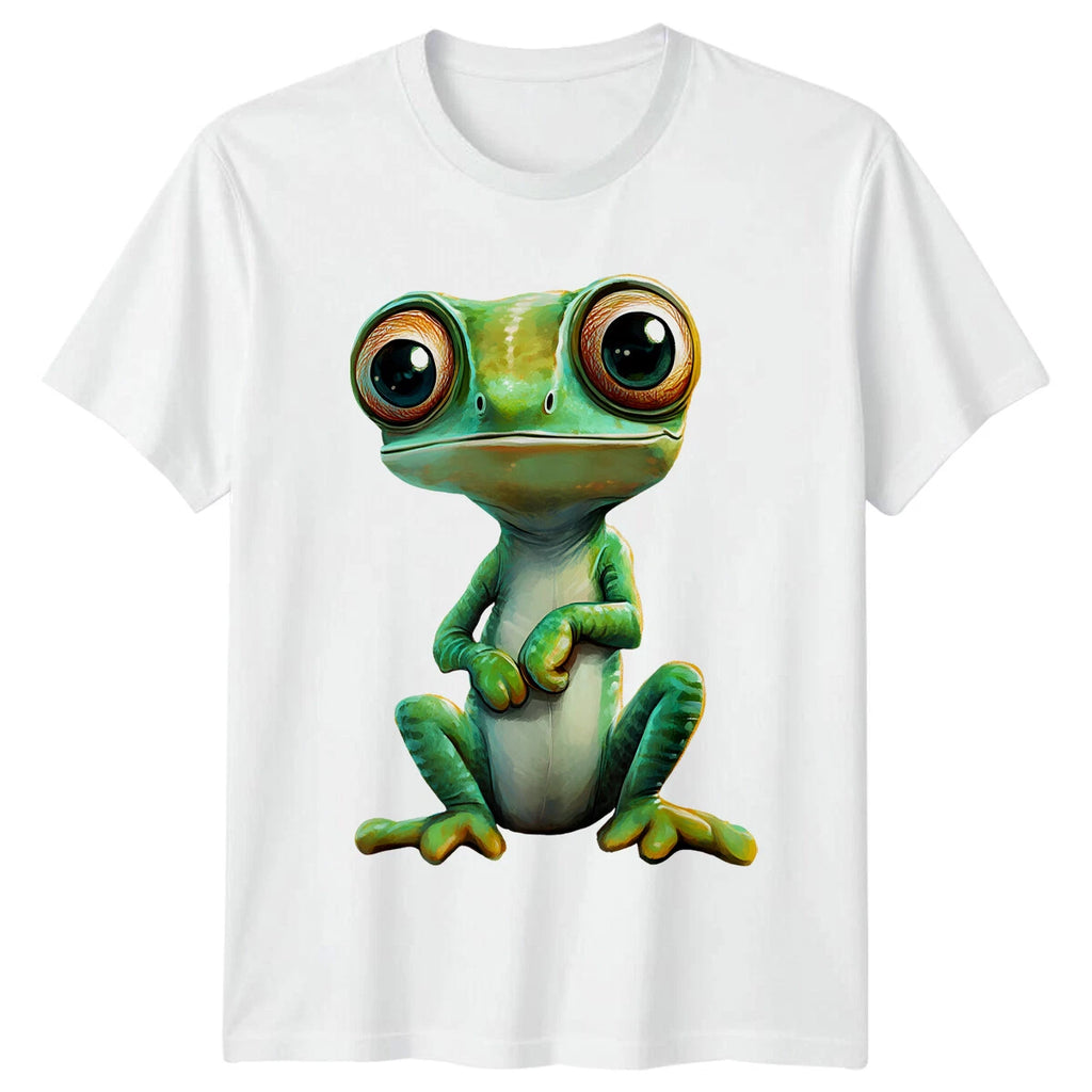Cute Big Eyed Frog Animals Frogs Men Womens Graphic Tee Unisex T Shirt