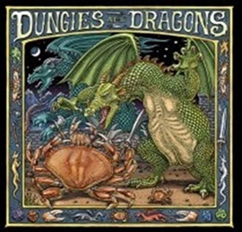 Ray Troll Dungies and Dragons Dungeness Crab D&D gaming pun NEW adult t-shirt XX