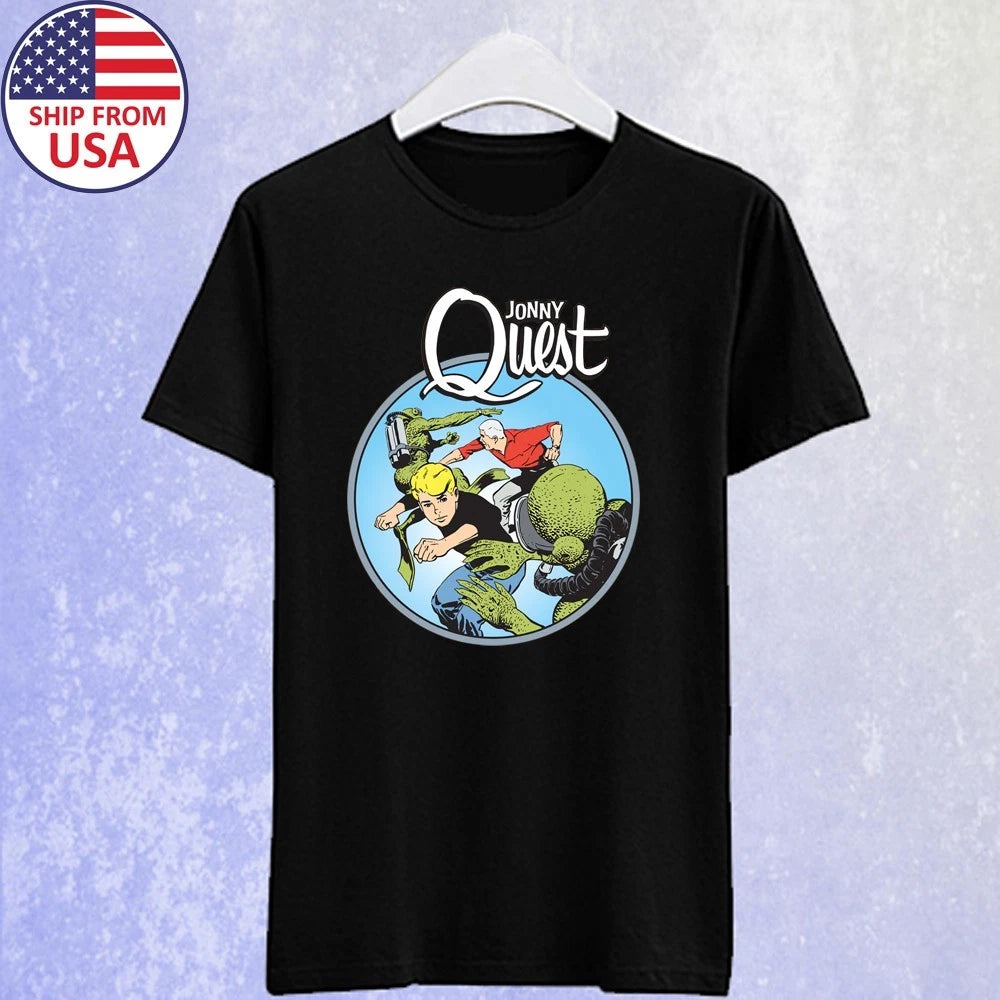 Jonny Quest 80's Cartoon 70's Men's Size S-5XL