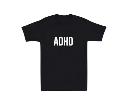 ADHD Mens T-shirt Funny Laugh Gift Novelty Dad Support Love Be Kind Disorder