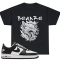 Shirt To Match Black White Unisex Tee Wolf Shirt Gift For Him