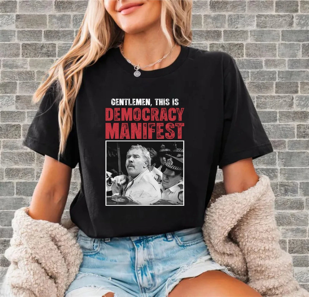 Democracy Manifest Meme T-Shirt-Succulent Chinese Meal Internet Meme  Tee