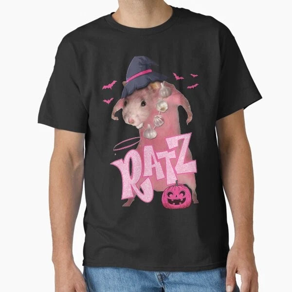 Halloween RATZ Pink Meme Classic T-Shirt Made in USA/AUS T-Shirt S-2XL