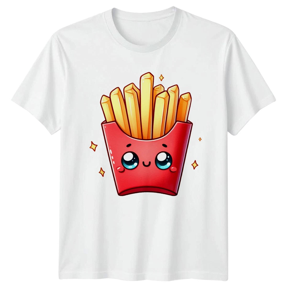 Cute Kawaii French Fries T-Shirt Kawaii Food Fast Food Birthday Gift
