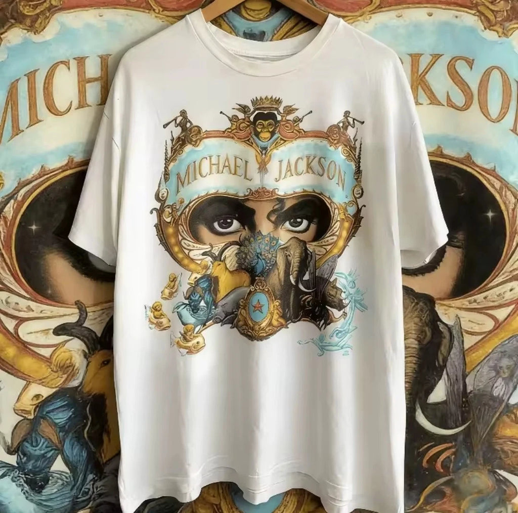 Michael Jackson Tribute Trend Graphic Print T-Shirt Mens S M L XL 2 3 4 XL